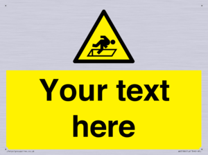 Custom Warning Hatch Sign